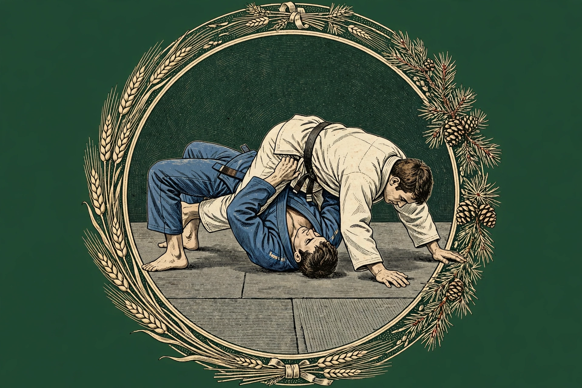 Escapes and defense artwork — bridge and roll escape