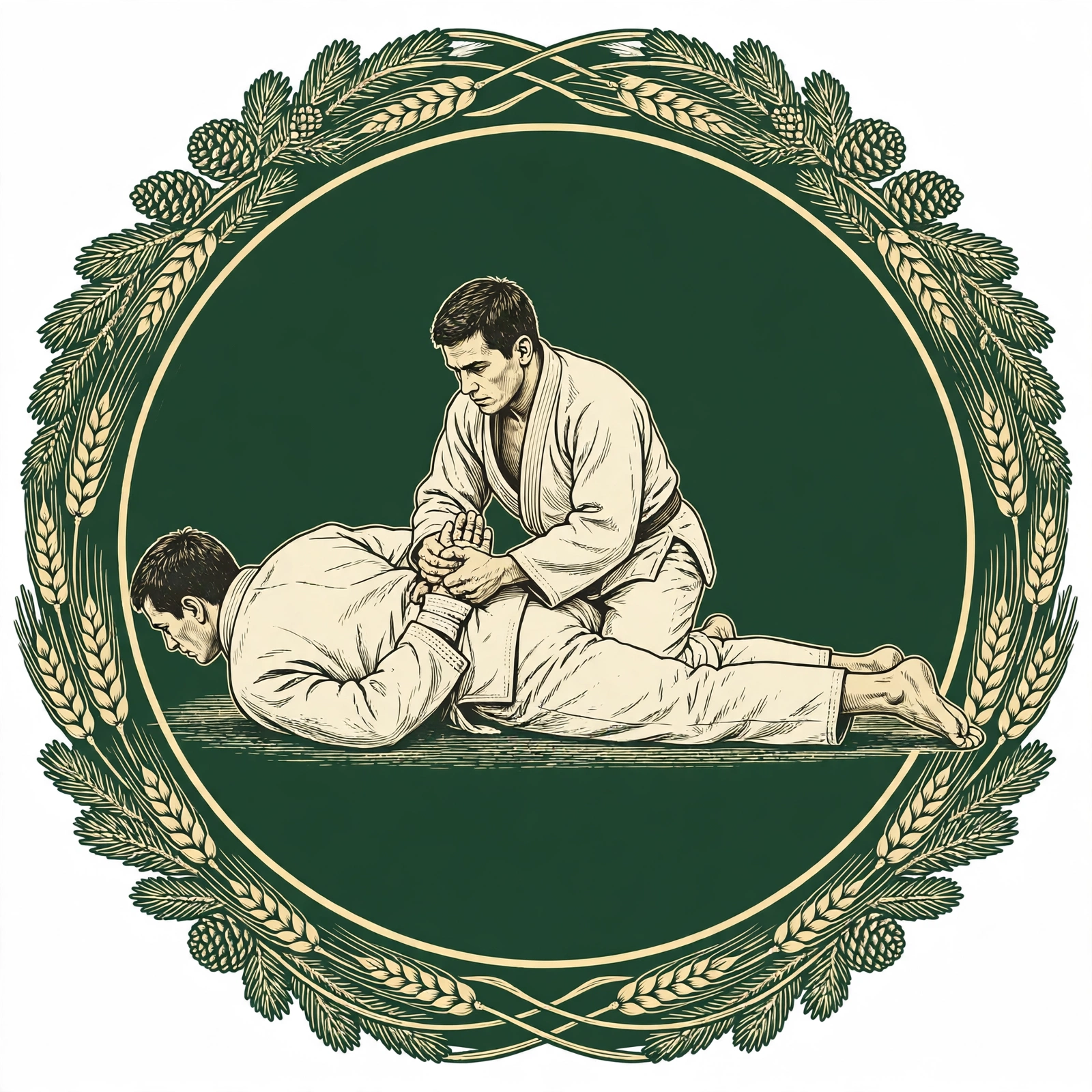 Shoulder locks artwork — kimura figure-four grip